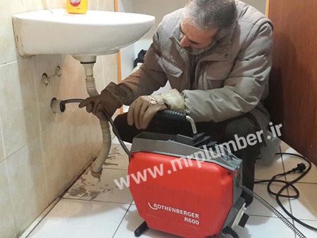 لوله بازکنی ونک با استفاده از فنر لوله بازکنی قوی