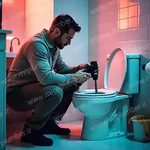 آموزش فنر زدن توالت فرنگی با فنر برقی دریلی