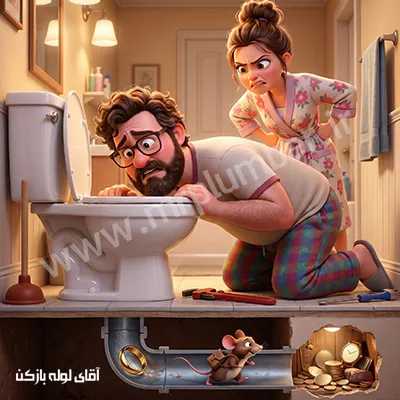 افتادن انگشتر در چاه توالت و حمام، درآوردن طلا از چاه توالت