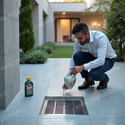 گرفتگی چاه حیاط