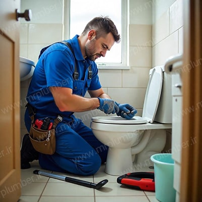 مشکل تخلیه توالت فرنگی