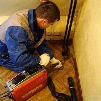 لوله بازکنی گرفتگی لوله اصلی