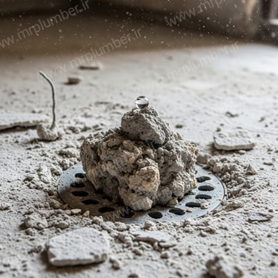 گرفتگی کفشور با سیمان