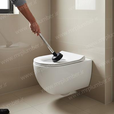 روش خانگی رفع گرفتگی توالت فرنگی وال هنگ