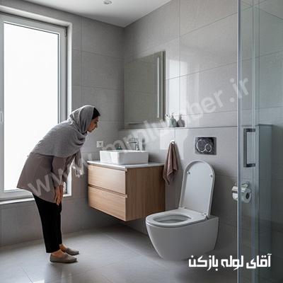 گرفتگی توالت فرنگی وال هنگ