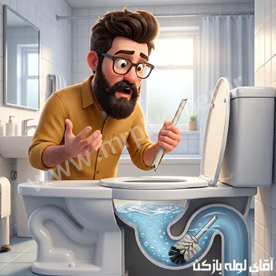 افتادن فرچه در چاه دستشویی