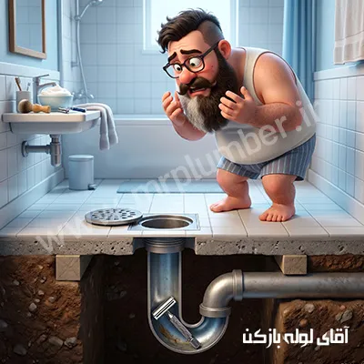 افتادن ژیلت در چاه حمام