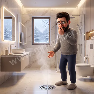 بوی بد فاضلاب در زمستان
