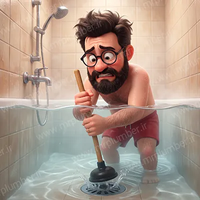 ۳ روش فوری برای رفع گرفتگی لوله فاضلاب حمام